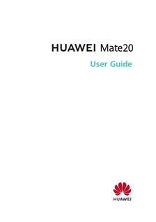 Huawei Mate 20 manual. Smartphone Instructions.
